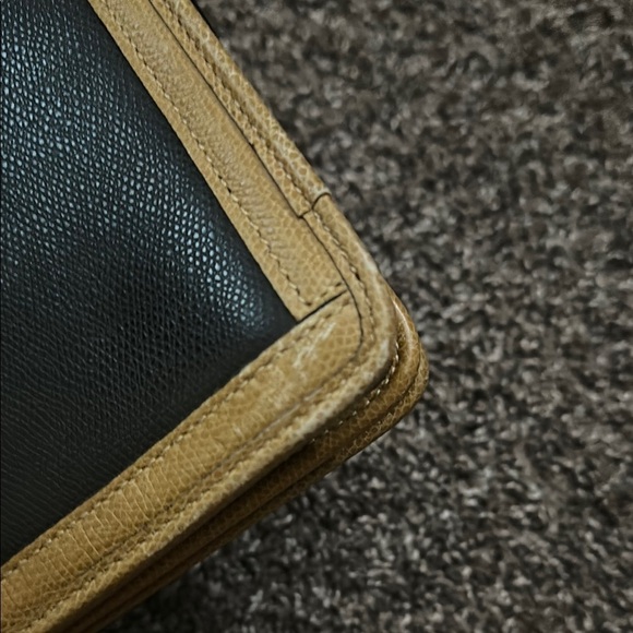 MORABITO PARIS Black & Brown Leather Clutch Bag Cosmetic Hand Bag - Picture 10 of 13